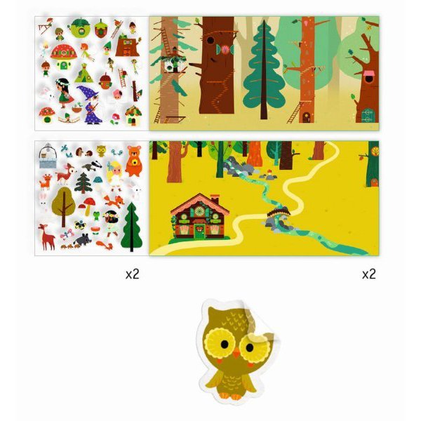 Наклейки Волшебный лес DJECO - миниатюра 2