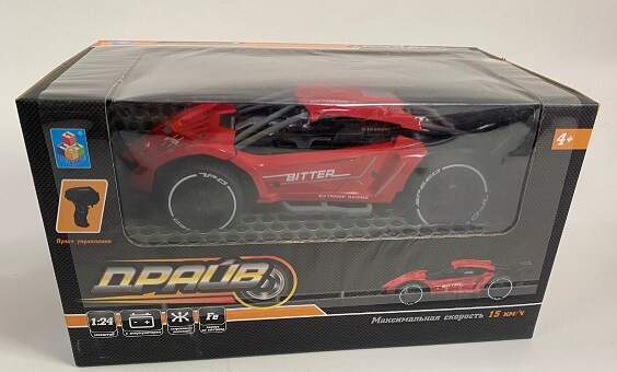 Машина р/у металл. Спорткар Драйв 1:24 - фото 1