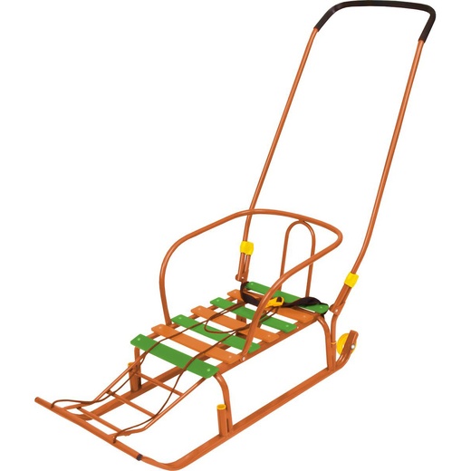 Санки-коляска Тимка 5 Классик оранж. - фото 1