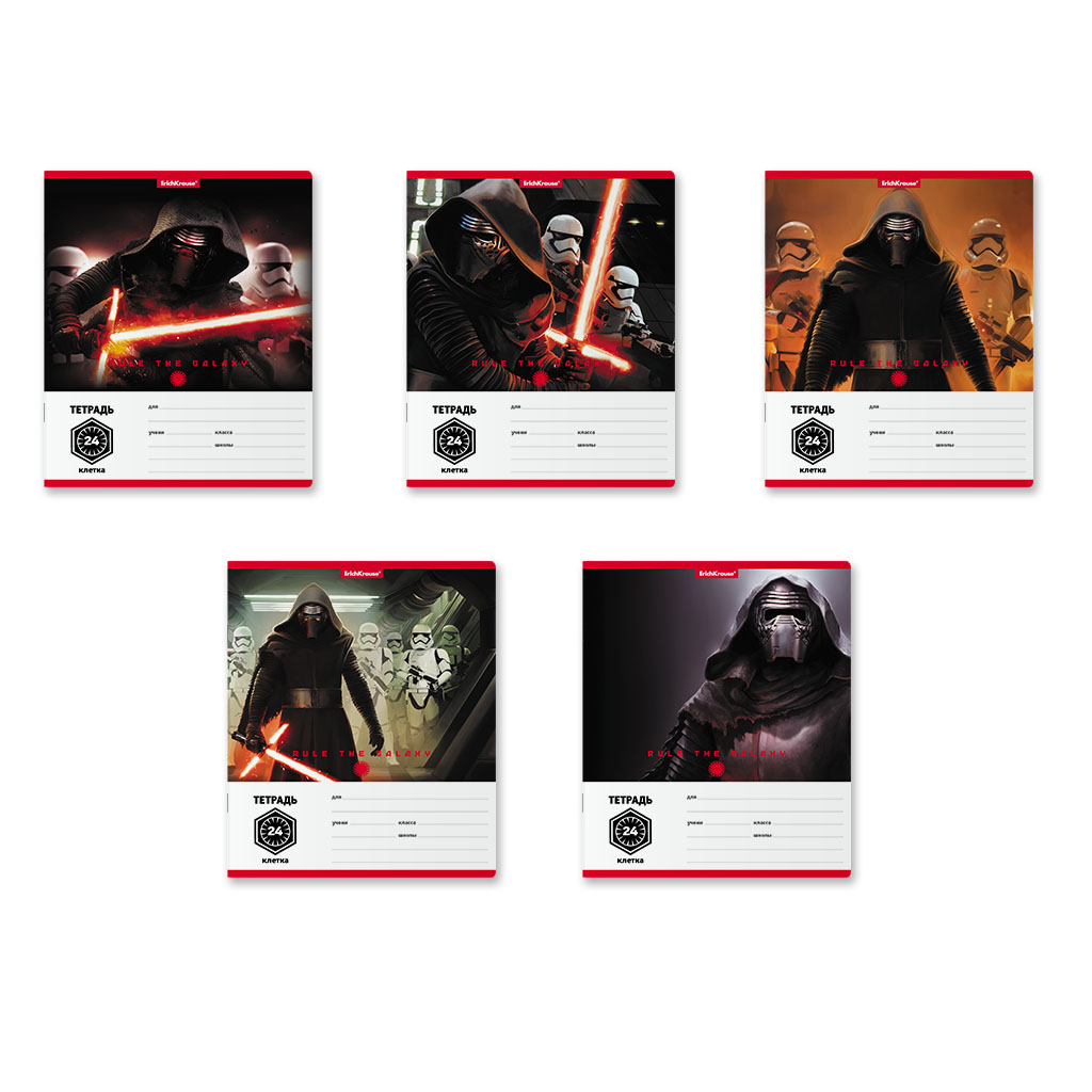 Тетрадь 12л. линейка Звездные войны - фото 1