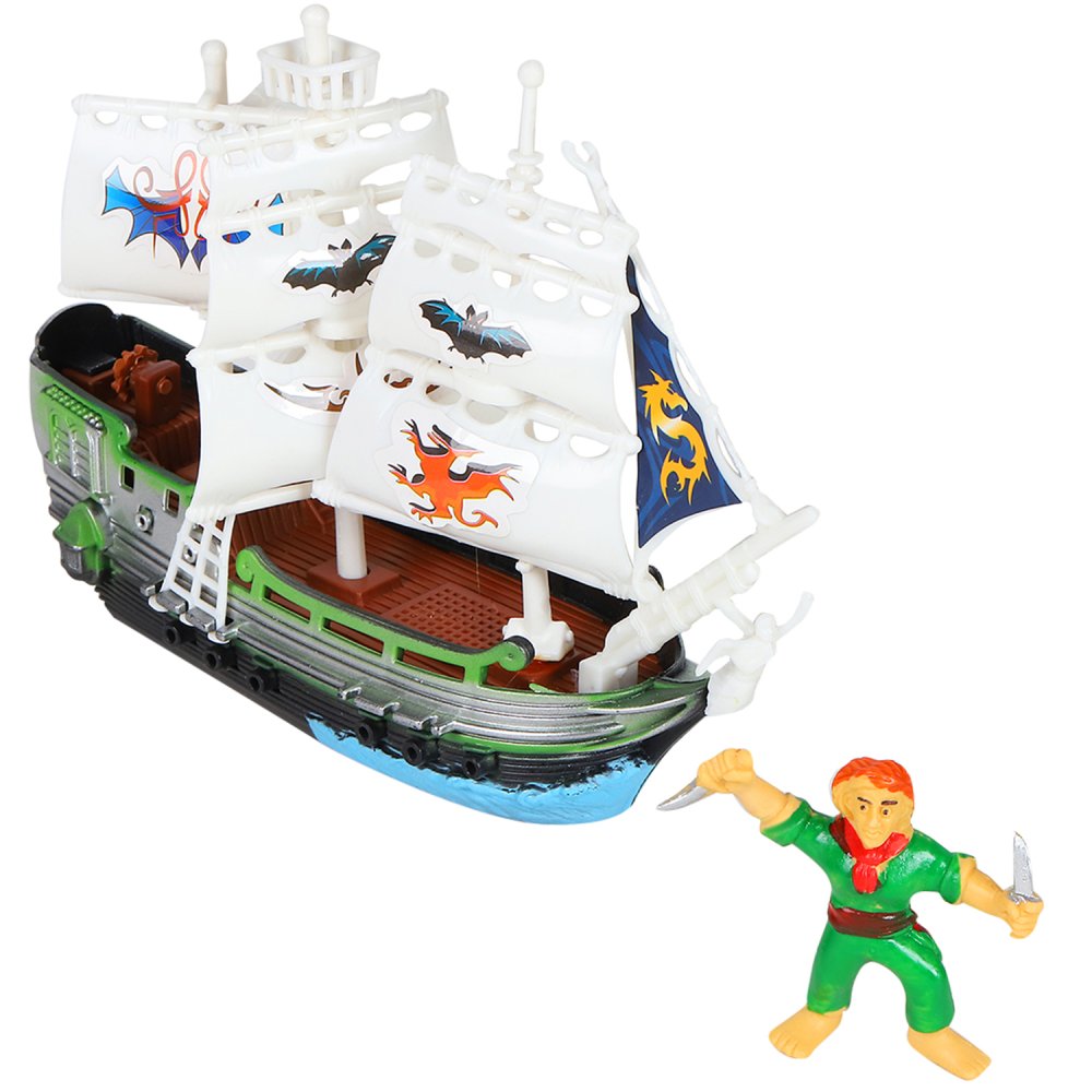 Корабль с пиратом в/к - фото 1