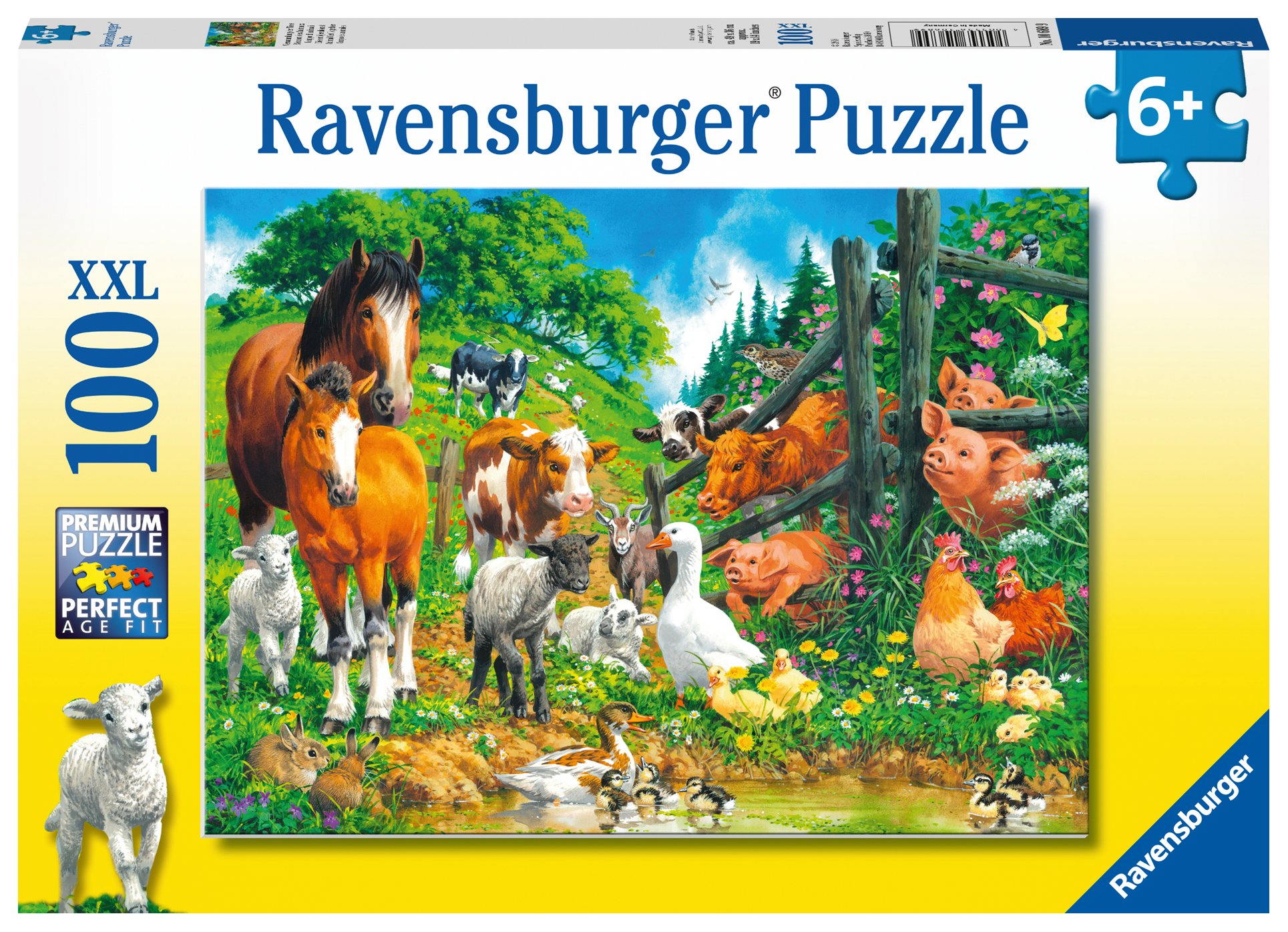 Пазл Встреча животных 100 дет. Ravensburger - фото 1