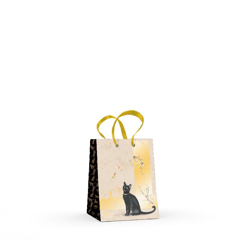 Пакет подар. Черные кошки 11*13*6 - фото 1
