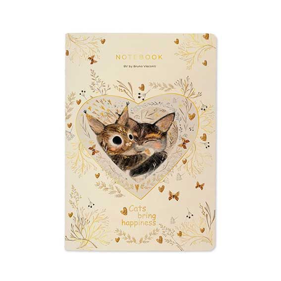 Тетрадь 40л. клетка Котики приносят счастье Bruno Visconti - фото 1