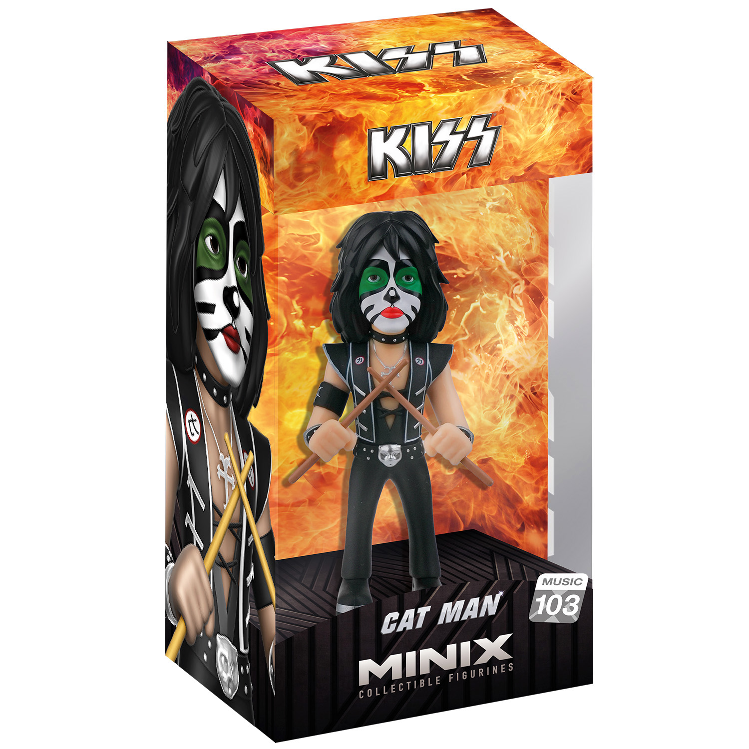 Фигурка коллекционная "KISS" Питер Крисс (Кэтмен) 12 см МИНИКС, фото 2