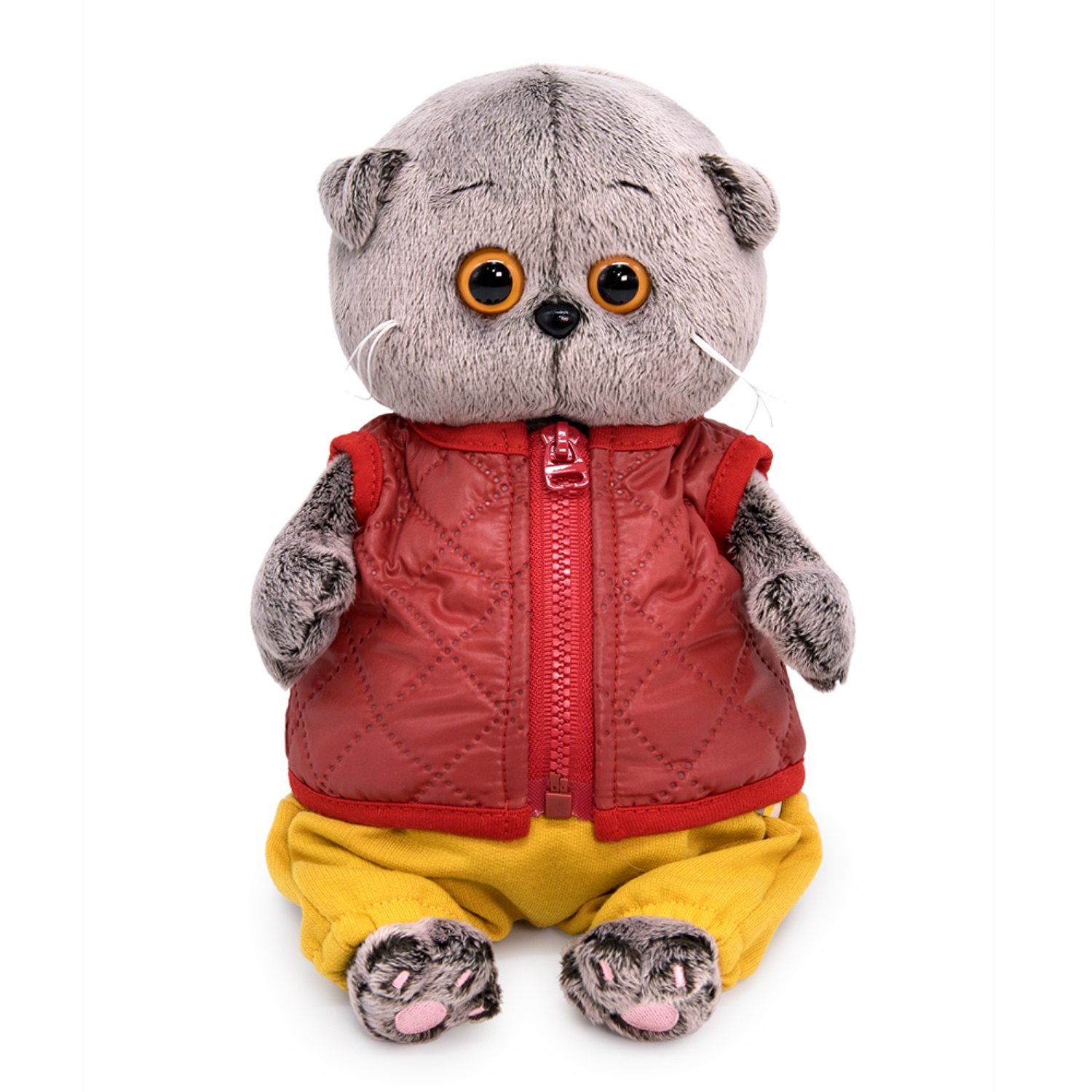 Мягкая игрушка Басик BABY в стеганом жилете - фото 1