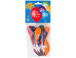 Набор шаров разноцв. 10шт. Поздравляю 30см. - миниатюра 2