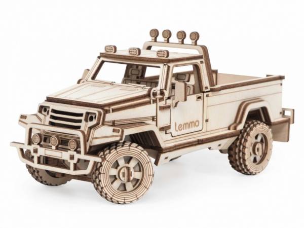 Конструктор деревянный 3D Внедорожник Кондор 163 дет. Lemmo - фото 1