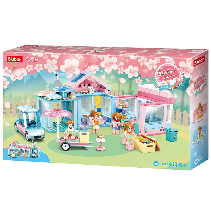 Конструктор СЛУБАН Загородный дом 410 дет. - миниатюра 2