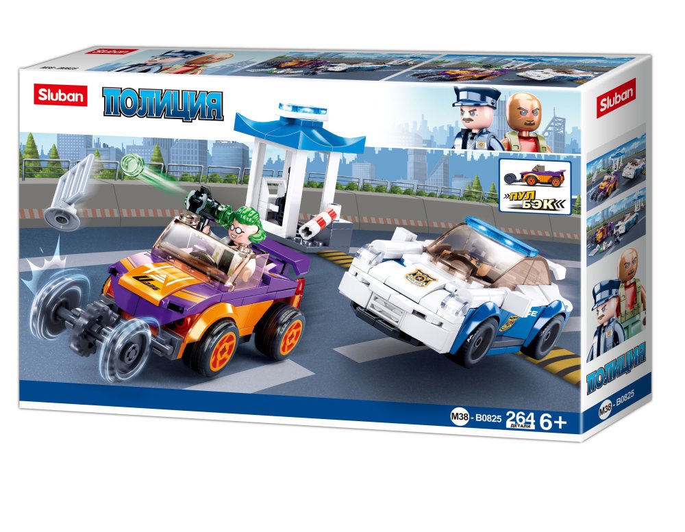 Конструктор СЛУБАН Полиция 264д. - фото 1