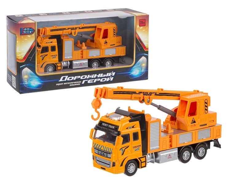 Машина инерционная Кран (свет, звук) BeBoy - фото 1