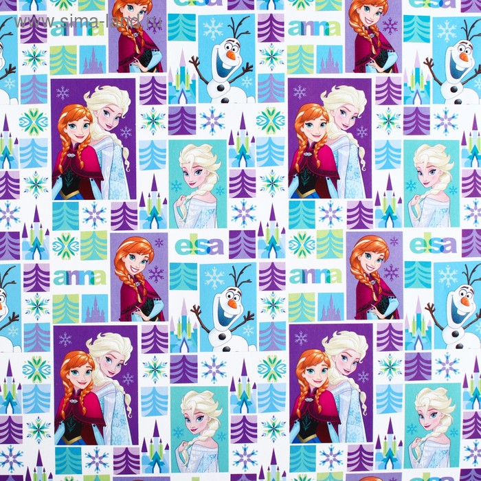 Бумага упаков. Холодное сердце 70*100 - фото 1