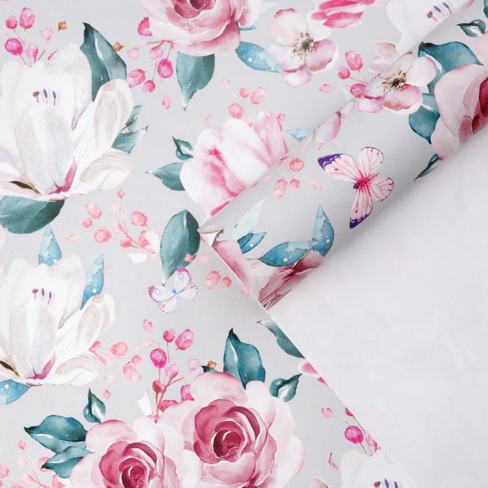Бумага упаков. Цветочная симфония 70*100 - фото 1