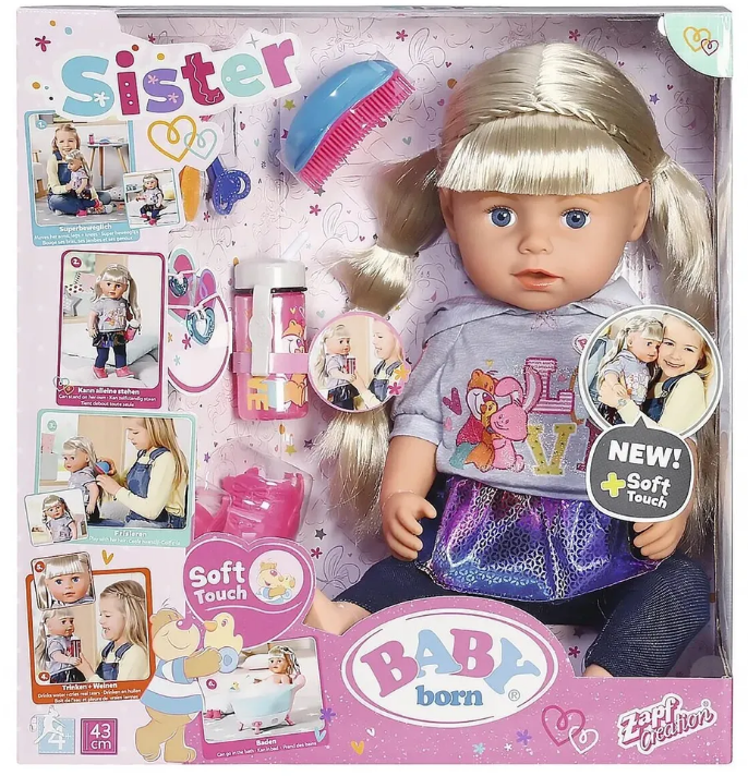 Пупс Baby Born Кукла сестричка 43см - миниатюра 2