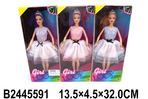 Кукла 29см 3 вида в/к - фото 1