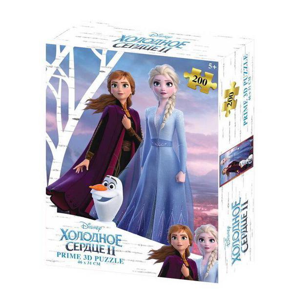 Пазл 3D голографический Холодное сердце 200 д. - фото 1
