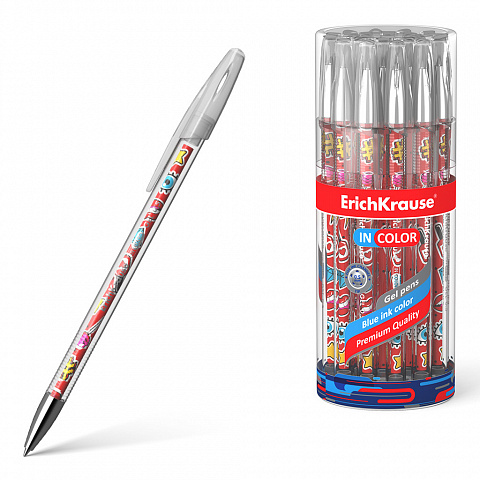 Ручка гелевая синяя ЕК (24) - фото 1