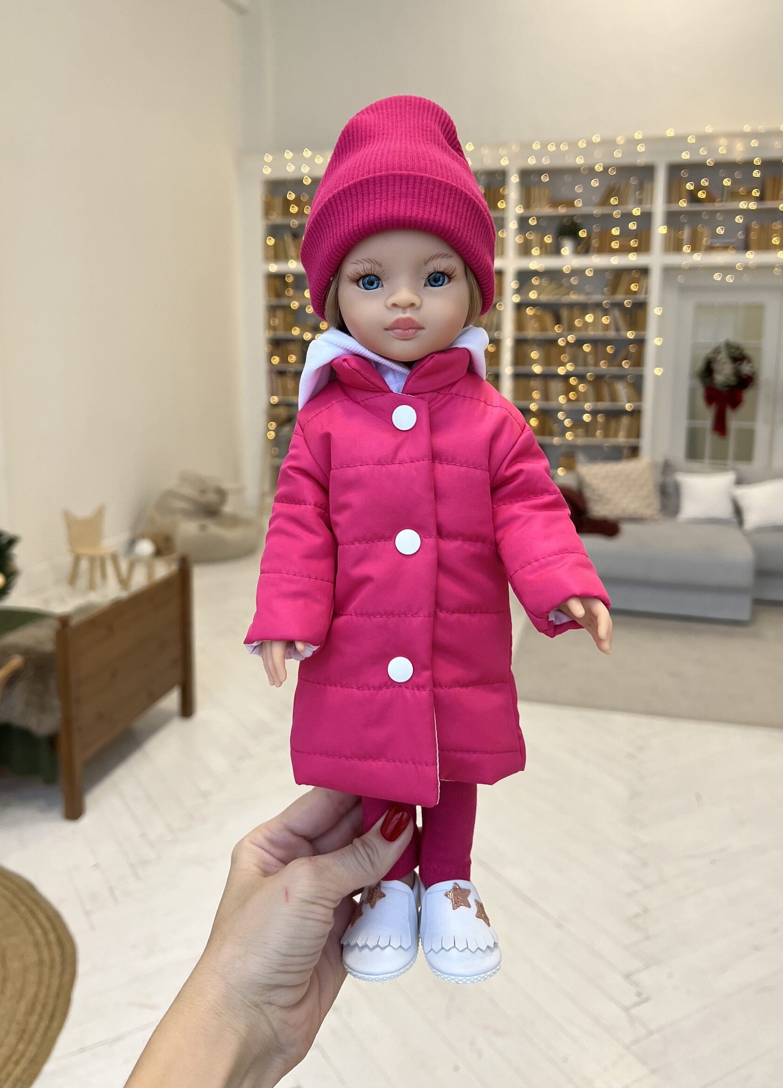 Одежда для кукол 32-34см Куртка розовая PAOLA REINA ОDS - фото 1