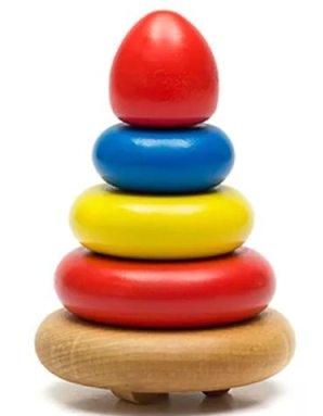 Пирамидка деревянная 5 дет. Томик - фото 1