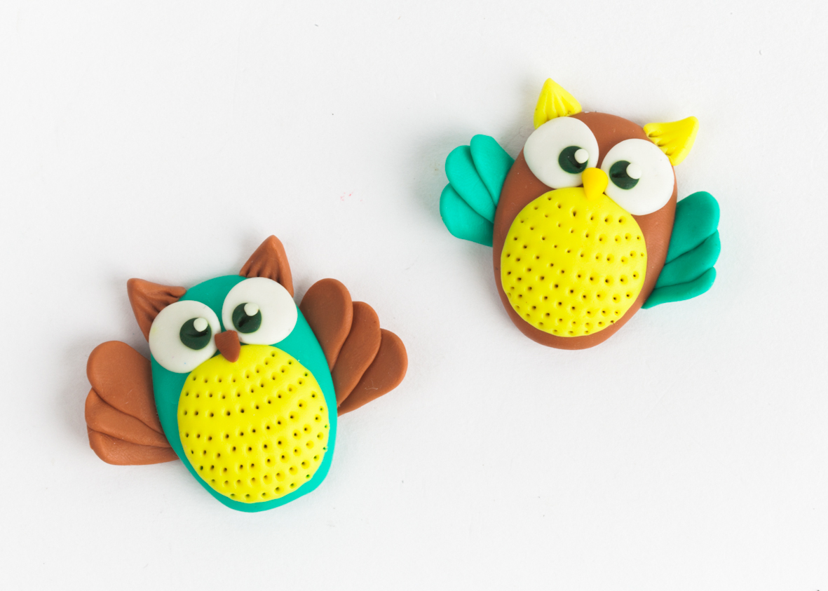 Глина полимерная Совушки Магниты - фото 1