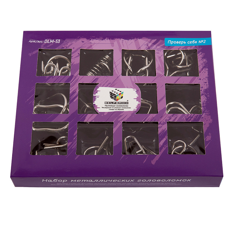Головоломка Проверь себя №2 12шт. Delfbrick DLM-53/N2 - фото 1