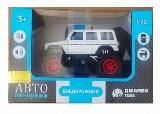Модель мет. 1:32 Внедорожник (свет, звук) бел. - фото 1