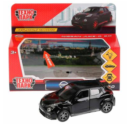 Машина металлическая ТЕХНОПАРК NISSAN JUKE-R 2.0 черн. JUKE-ВКМ-SL - фото 1