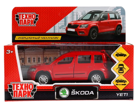 Машина металлическая ТЕХНОПАРК SKODA YETI красн. - фото 1
