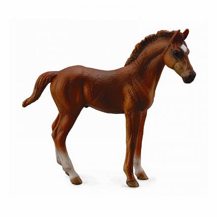 Фигурка коллекционная Жеребец чистокровный каштановый Collecta - фото 1