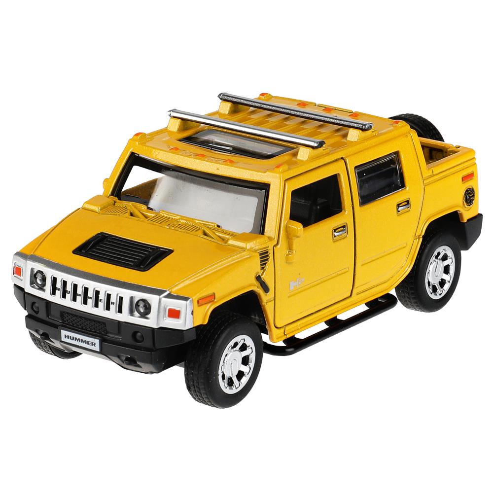 Машина металлическая ТЕХНОПАРК HUMMER H2 PICKUP желт., фото 2