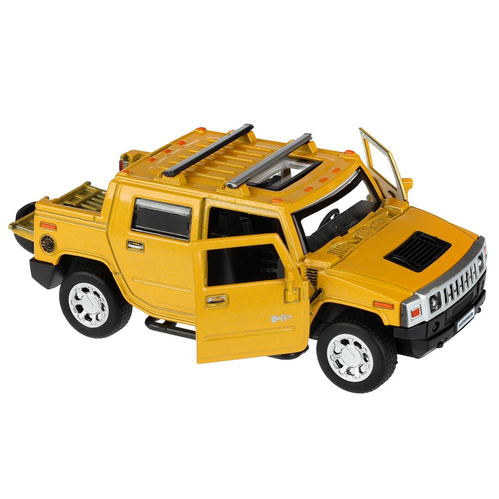 Машина металлическая ТЕХНОПАРК HUMMER H2 PICKUP желт., фото 3