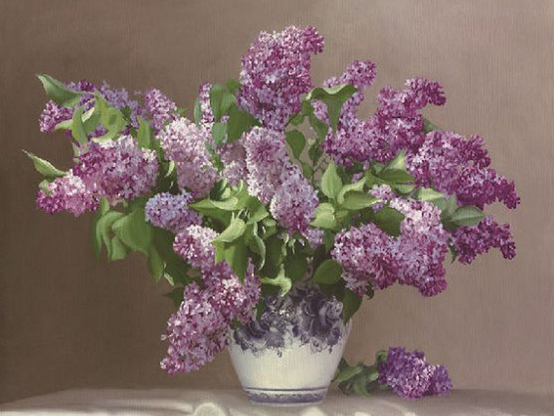 Картина по номерам 40*50 Сирень - миниатюра 2