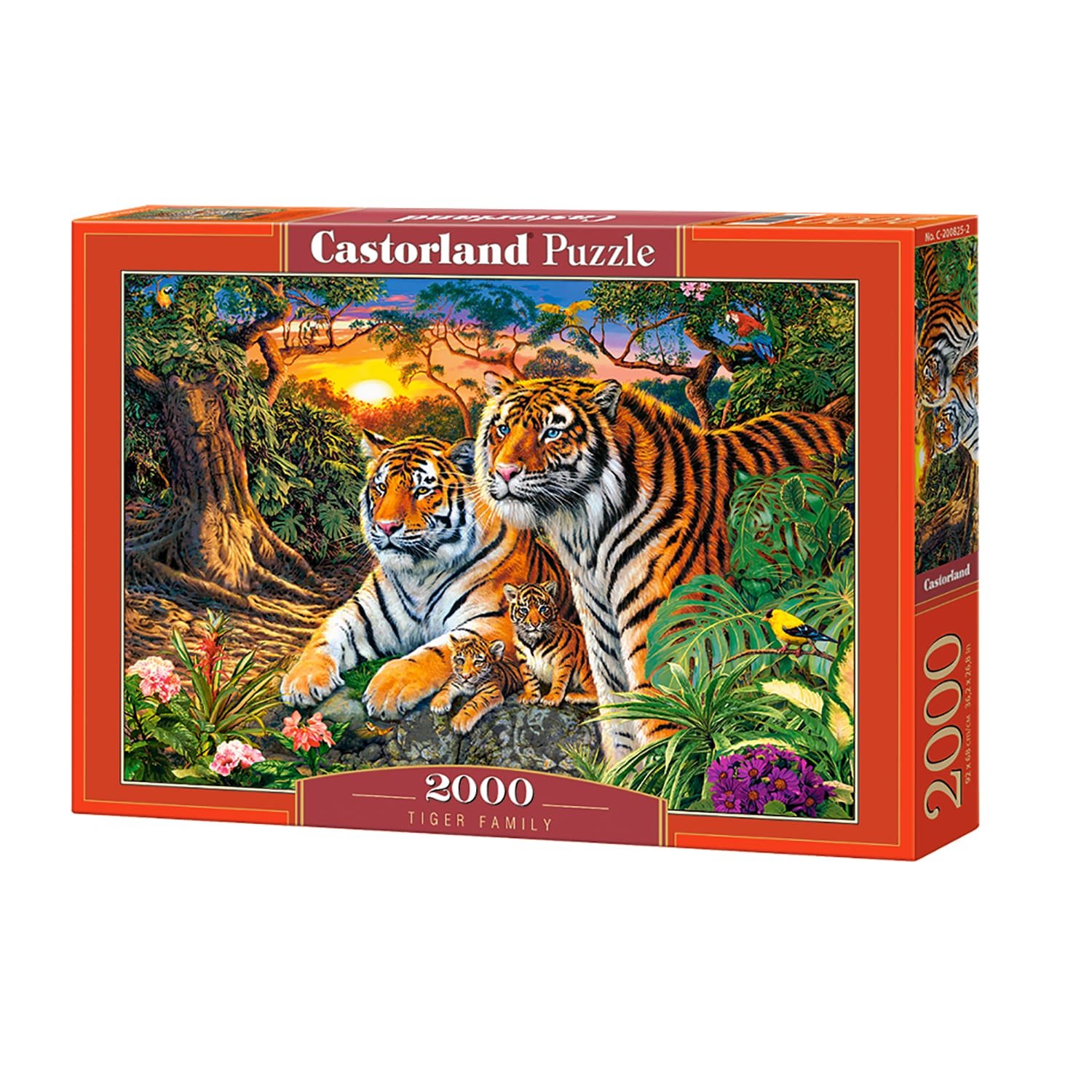 Пазл 2000 Семья тигров - фото 1