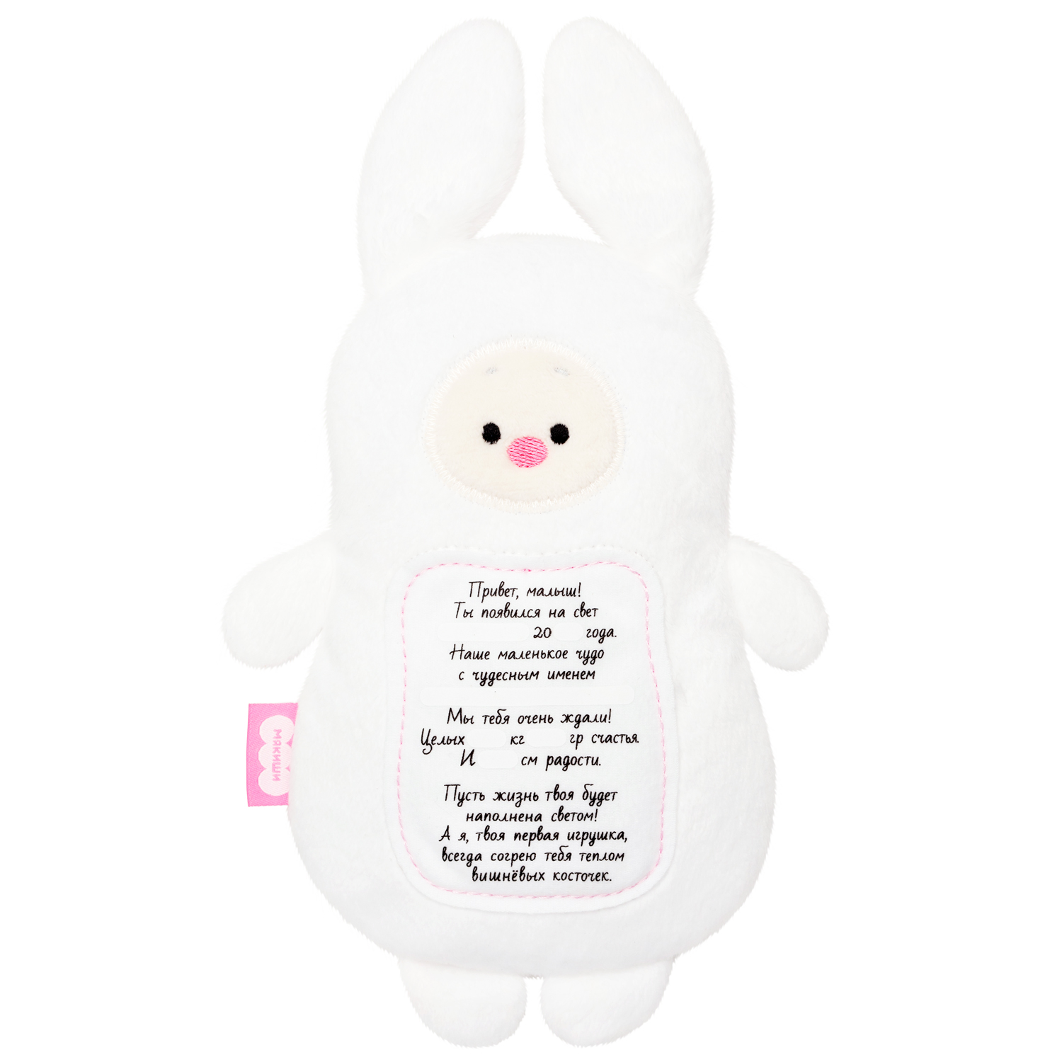 Мякиш с вишневыми косточками 3 в 1 Зайка с метрикой Мякиши - фото 1