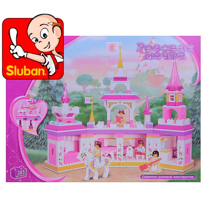 Конструктор СЛУБАН Волшебный замок 385 дет. М38-В0251 - фото 1
