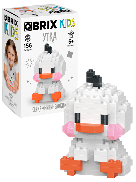 Конструктор QBRIX Утка мини - блок 156дет.
