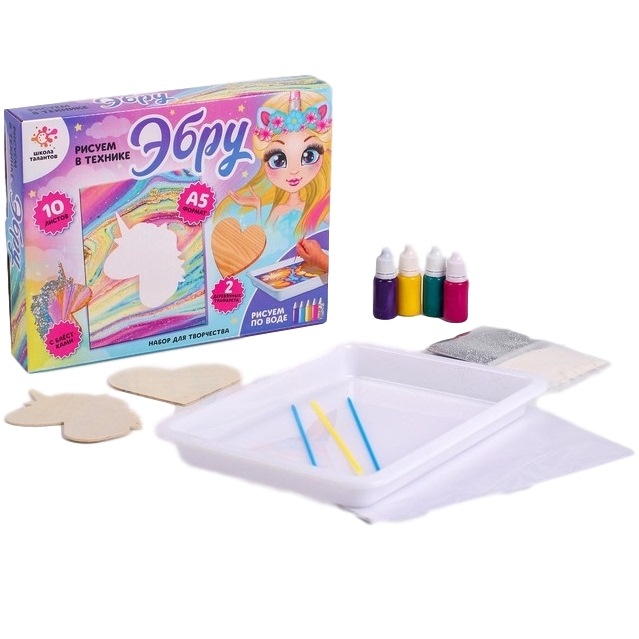 Рисование на воде Эбру Единорожка - фото 1