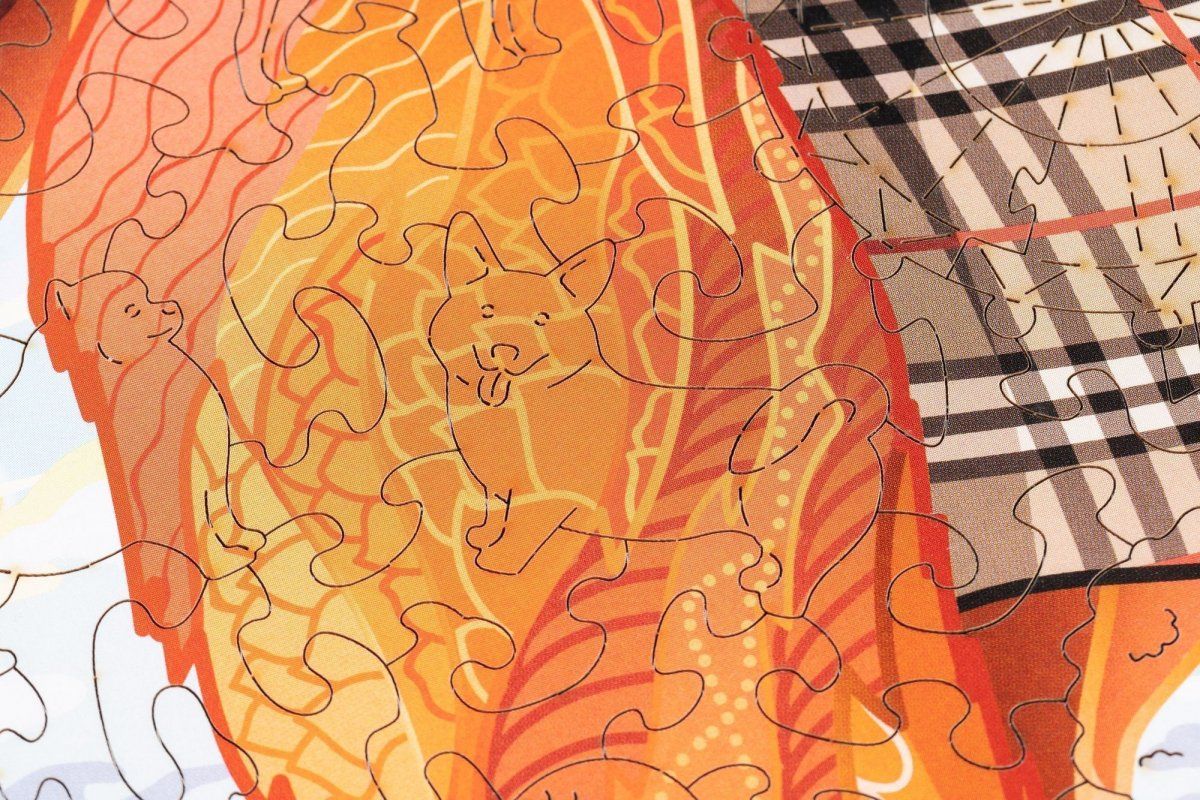 Пазл деревянный Величественный корги Wood Trick - фото 1