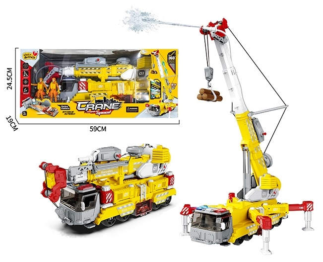 Машина Автокран свет, звук - фото 1