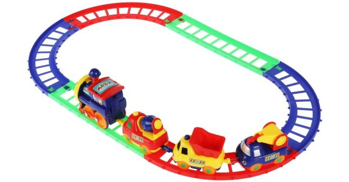 Железная дорога Грузовичок Лева 130см на бат. B199134-R4 - миниатюра 2