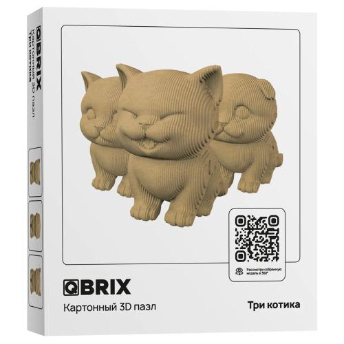 Конструктор картонный 3D Три котика - фото 1