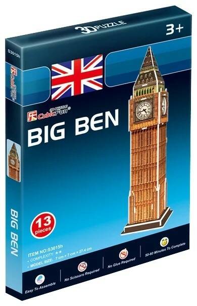 Пазл 3D Биг-Бен 13д. - фото 1