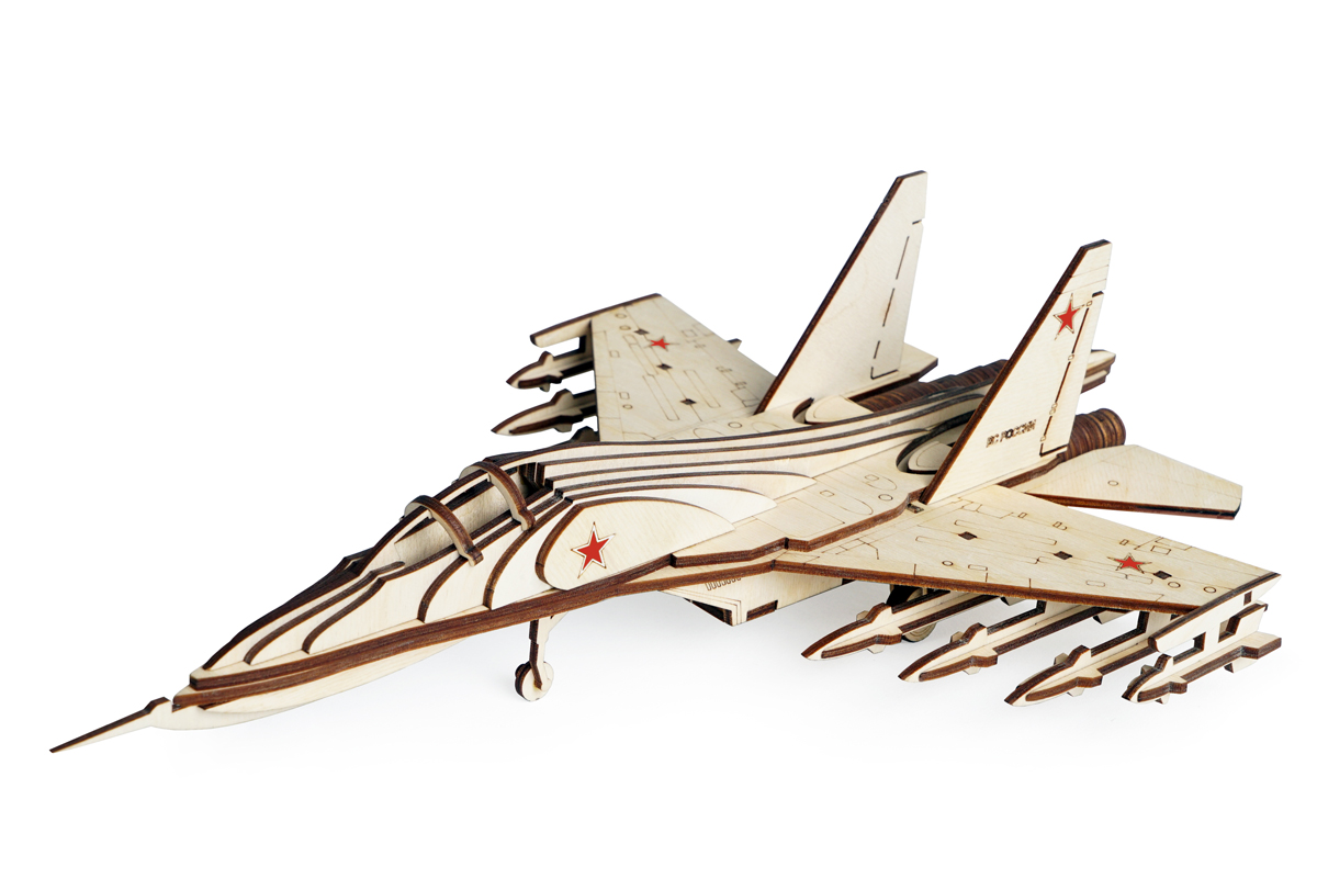  Констр. дерев. 3D Российский Истребитель - фото 1