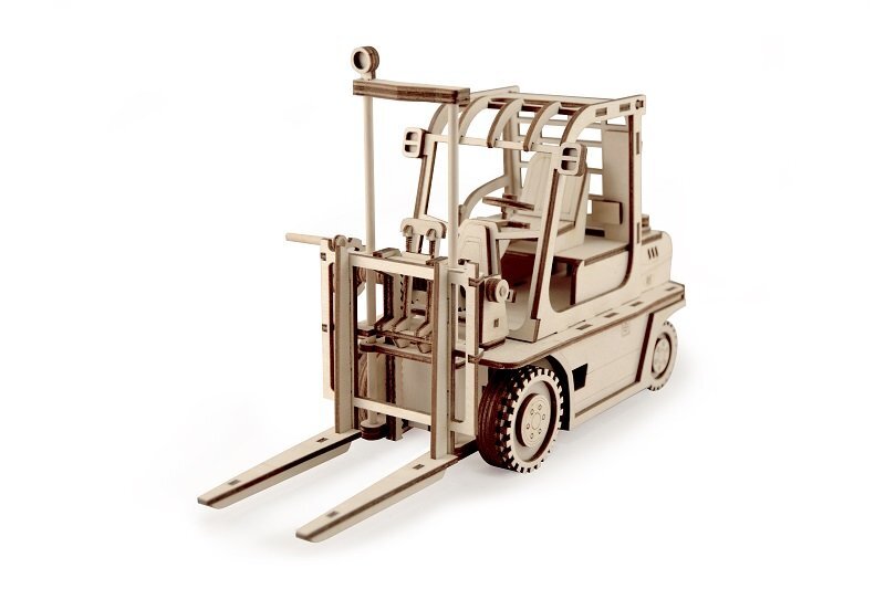 Конструктор деревянный 3D Погрузчик - фото 1