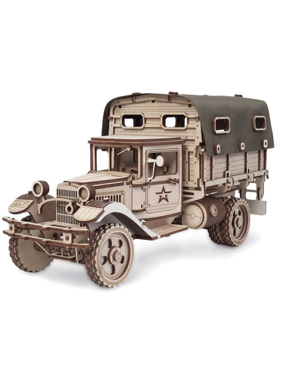 Конструктор деревянный 3D Грузовик Тент 295 дет. Lemmo - фото 1