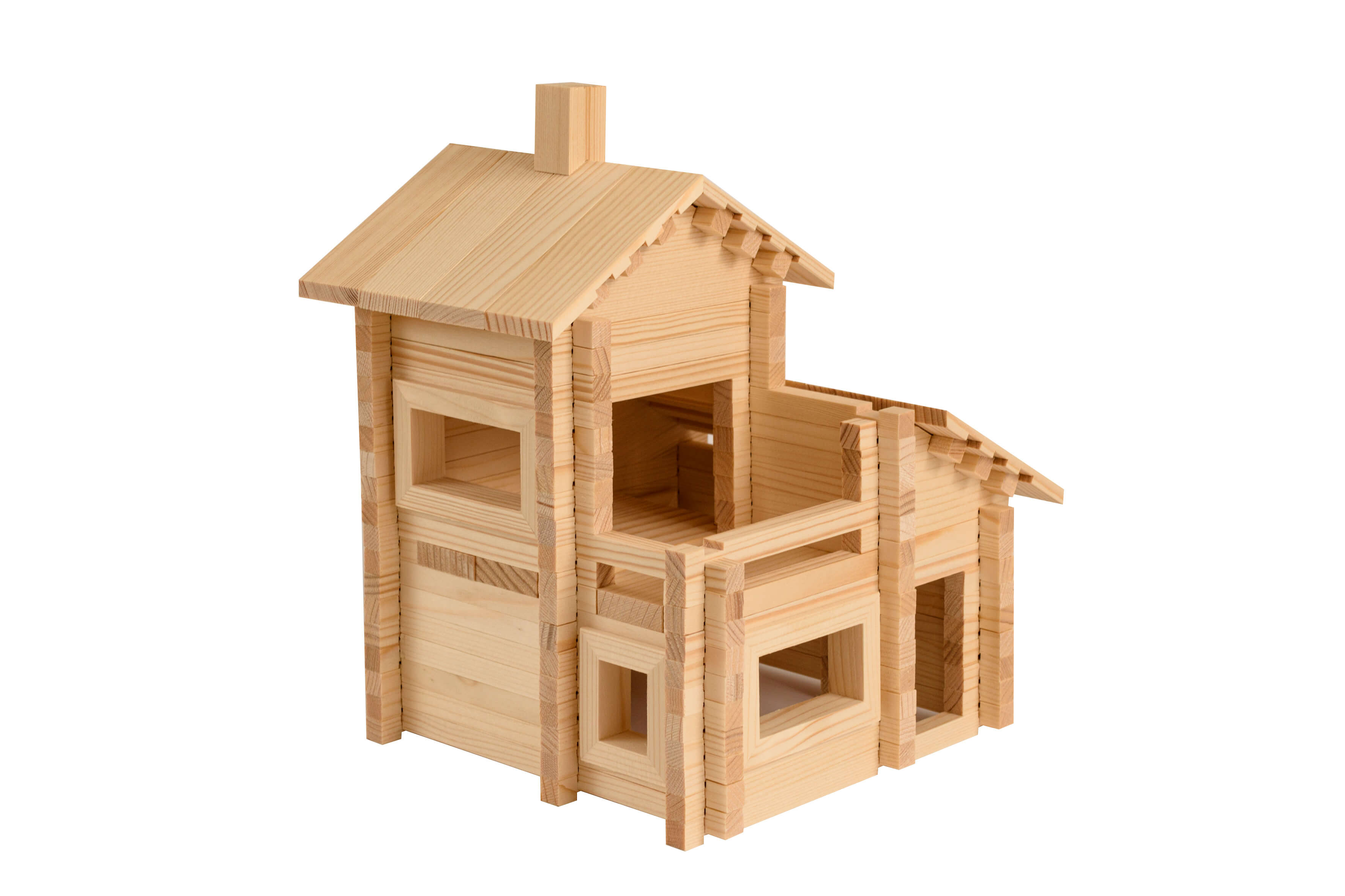 Конструктор деревянный Лесовичок Разборный домик №4 200 дет. - фото 1