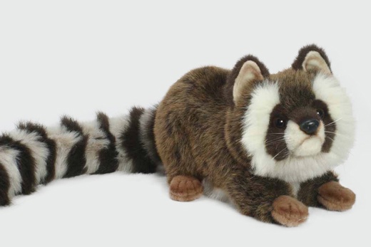 Мягкая игрушка Hansa Енот лежащий 35см. - фото 1