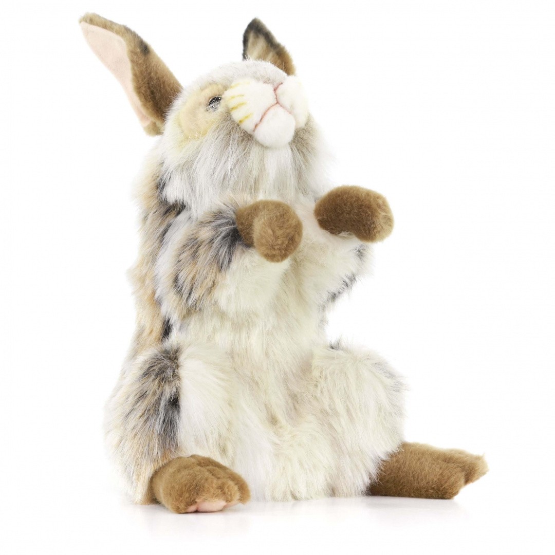 Мягкая игрушка Hansa на руку Заяц 35см - фото 1