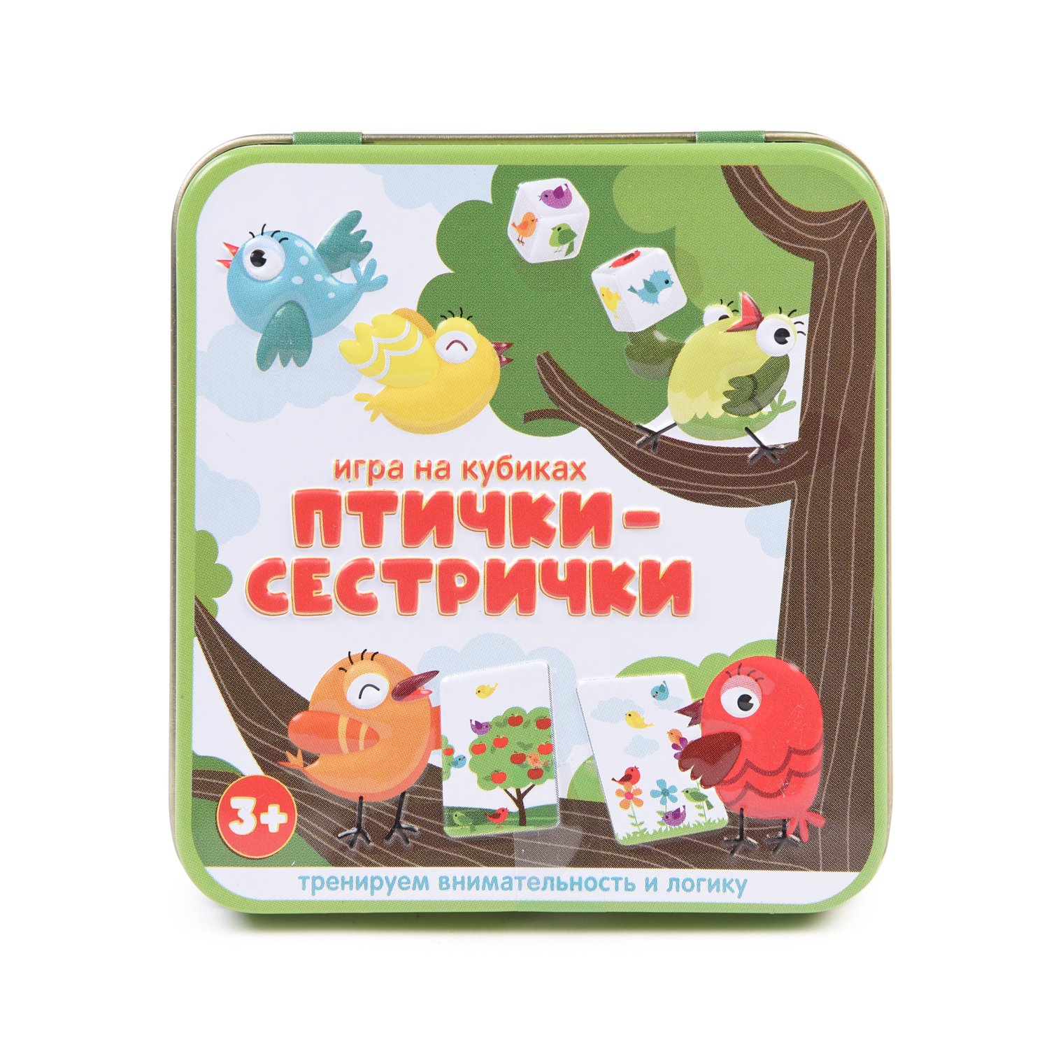 Настольная игра Птички - сестрички в метал. коробке - фото 1