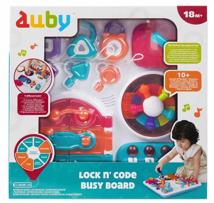 Бизиборд интерактивный свет, звук Auby - миниатюра 2